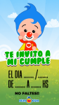Invitación Virtual (para Celulares) Payasito Plim Plim kit imprimible Invitación Virtual (para Celulares) Payasito Plim Plim kit imprimible