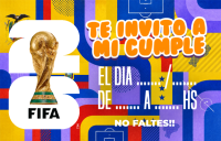 Tarjetita Invitación Fifa Mundial 2026 Ecuador kit imprimible Tarjetita Invitación Fifa Mundial 2026 Ecuador kit imprimible