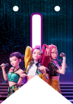 Banderin letra I Kpop Demon Hunters imprimible gratis Banderin letra I Kpop Demon Hunters imprimible gratis