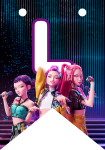 Banderin letra L Kpop Demon Hunters imprimible gratis Banderin letra L Kpop Demon Hunters imprimible gratis