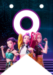 Banderin letra O Kpop Demon Hunters imprimible gratis Banderin letra O Kpop Demon Hunters imprimible gratis