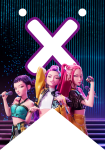 Banderin letra X Kpop Demon Hunters imprimible gratis Banderin letra X Kpop Demon Hunters imprimible gratis