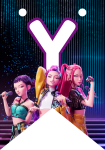 Banderin letra Y Kpop Demon Hunters imprimible gratis Banderin letra Y Kpop Demon Hunters imprimible gratis
