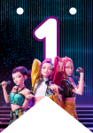 Banderin número 1 Kpop Demon Hunters imprimible gratis Banderin número 1 Kpop Demon Hunters imprimible gratis