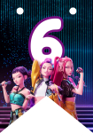 Banderin número 6 Kpop Demon Hunters imprimible gratis Banderin número 6 Kpop Demon Hunters imprimible gratis