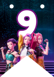 Banderin número 9 Kpop Demon Hunters imprimible gratis Banderin número 9 Kpop Demon Hunters imprimible gratis