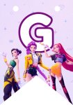 Banderin letra G Las Guerreras Kpop imprimible gratis Banderin letra G Las Guerreras Kpop imprimible gratis