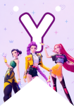 Banderin letra Y Las Guerreras Kpop imprimible gratis Banderin letra Y Las Guerreras Kpop imprimible gratis