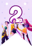 Banderin número 2 Las Guerreras Kpop imprimible gratis Banderin número 2 Las Guerreras Kpop imprimible gratis