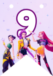 Banderin número 9 Las Guerreras Kpop imprimible gratis Banderin número 9 Las Guerreras Kpop imprimible gratis