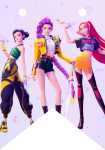 Banderines Imprimibles Gratis Las Guerreras Kpop para Cumpleaños