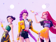Banderines Imprimibles Gratis Las Guerreras Kpop para Cumpleaños