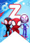 Banderin letra Z Banderines Spidey and his Amazing Friends imprimible gratis Banderin letra Z Banderines Spidey and his Amazing Friends imprimible gratis