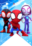 Banderines Banderines Spidey and his Amazing Friends banderines imprimibles Banderines Banderines Spidey and his Amazing Friends banderines imprimibles